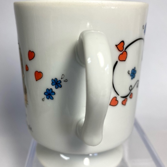 Vtg. "Love is..drinking Hot Chocolate" Footed Mug 1972 Los Angeles Times Cartoon - Picture 3 of 7